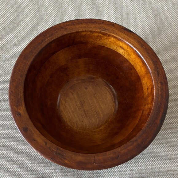 Covered Wooden Bowl Hand Turned Studio Art - Picture 6 of 11